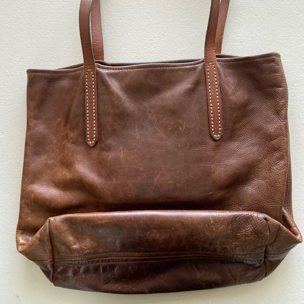 Fount Leather Tote.  Used leather bag.  Beautiful and authentically strong.